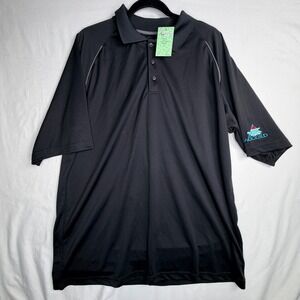 Whiteridge Golf Polo Shirt 2XL Black Xtreme Series Cooltex Accord Logo